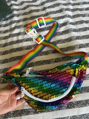 Pride Rainbow Sequin Fanny Pack